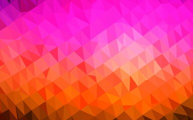 Obraz premium Dark Pink, Yellow vector abstract mosaic backdrop.