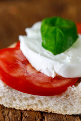 italian caprese sandwich