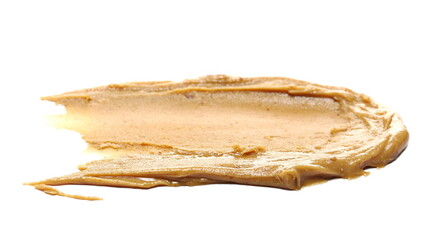 Peanut butter isolated on white background