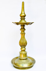 antique golden oil lamp