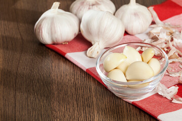 Garlic - Allium sativum; Chinese garlic seasoning for food.