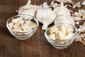 Garlic - Allium sativum; Chinese garlic seasoning for food.