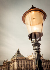 Fototapeta na wymiar Munich Street Lamp