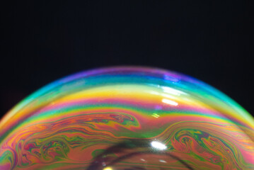 A rainbow bubble