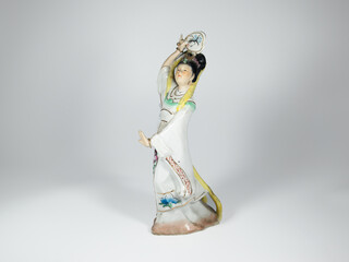 Eight Immortals ceramic stand, shoot on the white stage, myth of legendary in china.