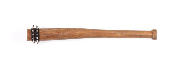 spiked bat isolated on white background