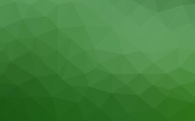 Fototapeta premium Light Green vector triangle mosaic cover.
