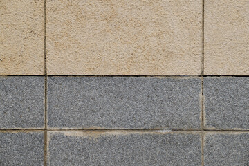 light brown and gray granite slabs