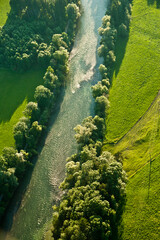 Fluss mit Landschaft
