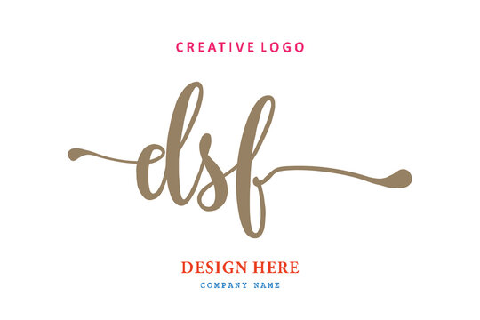 DSF lettering logo is simple, easy to understand and authoritativePrint