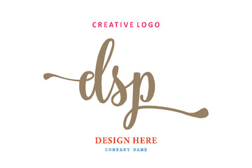 DSP lettering logo is simple, easy to understand and authoritativePrint