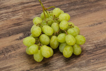 Sweet ripe Green grape branch