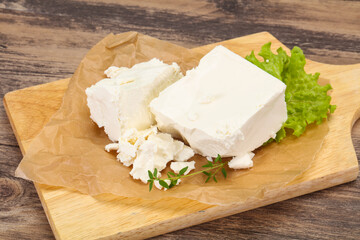 Greek traditional Feta soft cheese