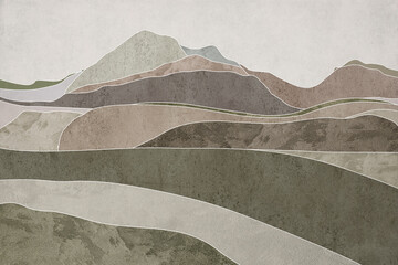 Hills with texture. Brown background

