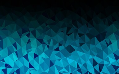 Obraz premium Light BLUE vector abstract polygonal cover.