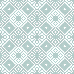 Seamless background for your designs. Modern vector ornament. Geometric abstract light blue and white pattern