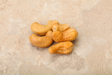 Natural organic Cashew nut heap