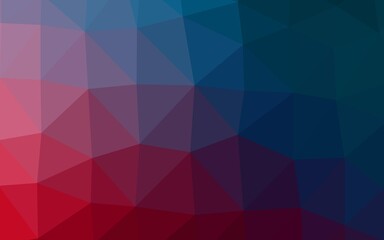 Obraz premium Dark Blue, Red vector abstract mosaic pattern.