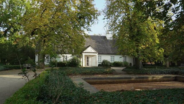 Zelazowa Wola, Poland, Europe, September 2020, natural park in zelazowa wola. The birthplace of Frederic Chopin composer.