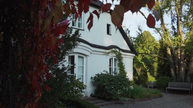 Palace in Zelazowa Wola, Poland, Europe, September 2020, natural park in zelazowa wola. The birthplace of Frederic Chopin composer.