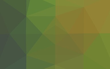 Fototapeta premium Light Green, Yellow vector blurry triangle template.