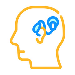 cochlear implant color icon vector illustration sign