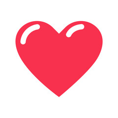 Heart of love on valentines day Beautiful red heart shape.