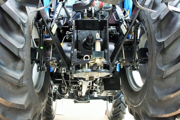 A close up of Farm Tractors with engine