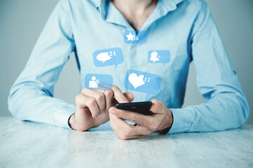 Icon of a new notification message.