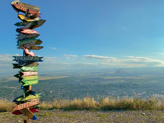 view of a city from a mountain