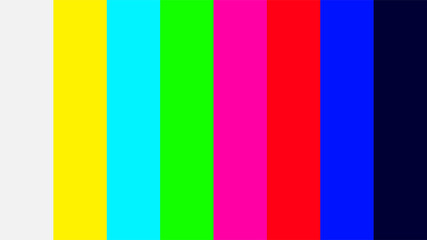 Fototapeta colorful colors signal of TV screen, television signal with graphic color film, video display screen color swatch tv for background obraz