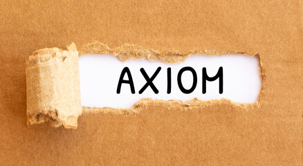 Text Axiom appearing behind torn brown paperText Culture appearing behind torn brown paper