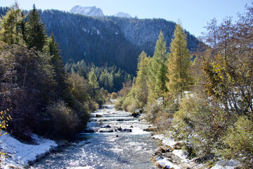 Obraz premium Fischleintal, Sextner Dolomiten