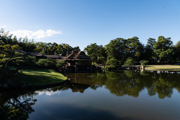 Fototapeta na wymiar 日本庭園の眺望