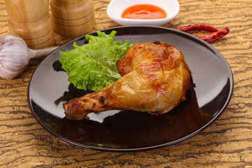 Roasted chicken leg