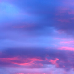 Colorful sunset sky background
