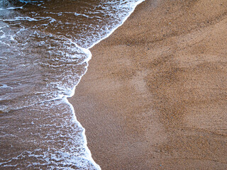vague sur la plage.