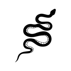 Snake symbol silhouette