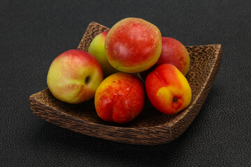 Sweet tasty fresh ripe apricots