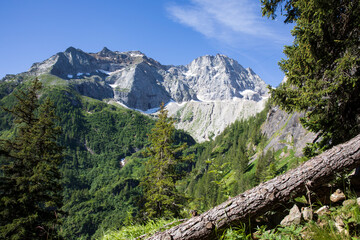 Formazza (VCO), Italy - June 25, 2020: The landscape near Lake Vannino, Formazza Valley, Ossola, VCO, Piedmont, Italy
