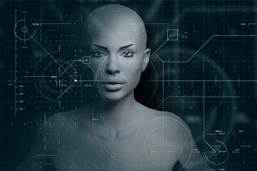An avatar representing technology and artificial intelligence