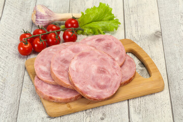 Natural ham made from pork