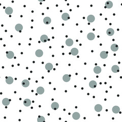 Seamless vector polka dots pattern. 10 eps background for design, fabric, textile, cover, wrapping.
