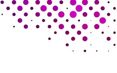 Light Pink vector pattern with spheres.