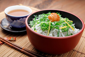 梅しらす丼
