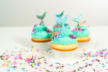 Mermaid cupcakes