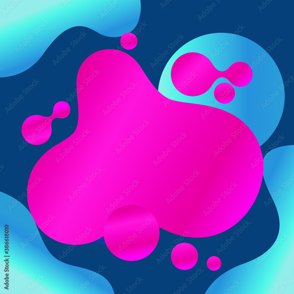 Poster abstract background template design. trendy gradient shapes composition. eps10 vector illustrati