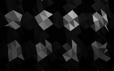 Obraz premium Dark Silver, Gray vector polygonal template.