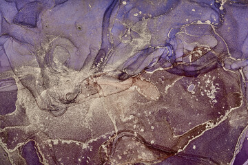 Fluid Art . Abstract colorful background, wallpaper. Mixing acrylic paints. Modern art. Marble texture. Alcohol ink colors  translucent