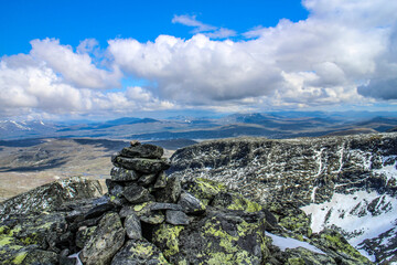 mountain and sky